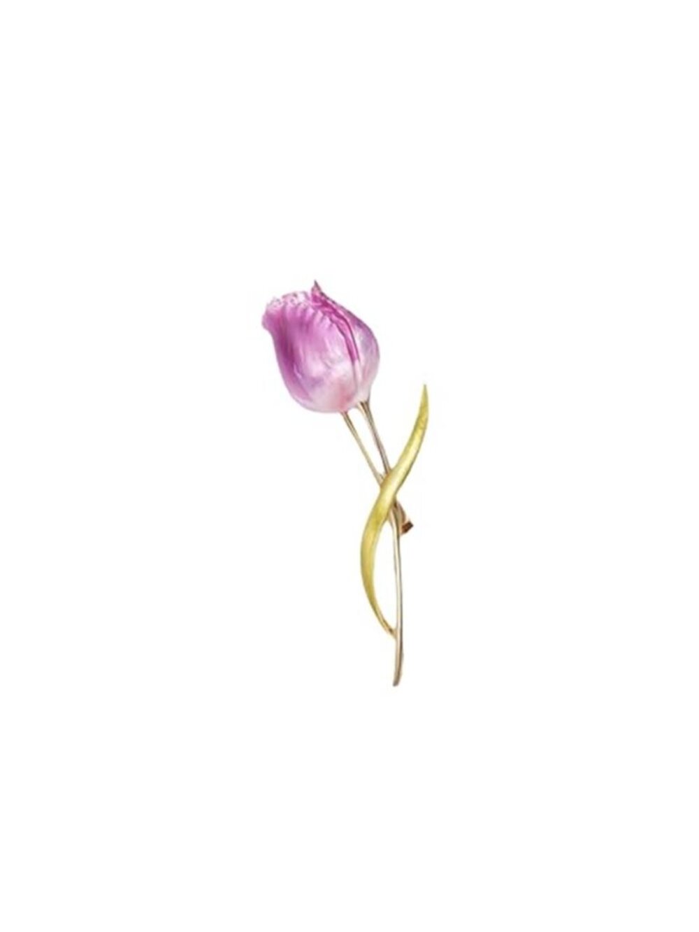 Tulip Brooch Pin for Women Floral Bouquet Lapel Brooch, Minimalist Flower Shawl